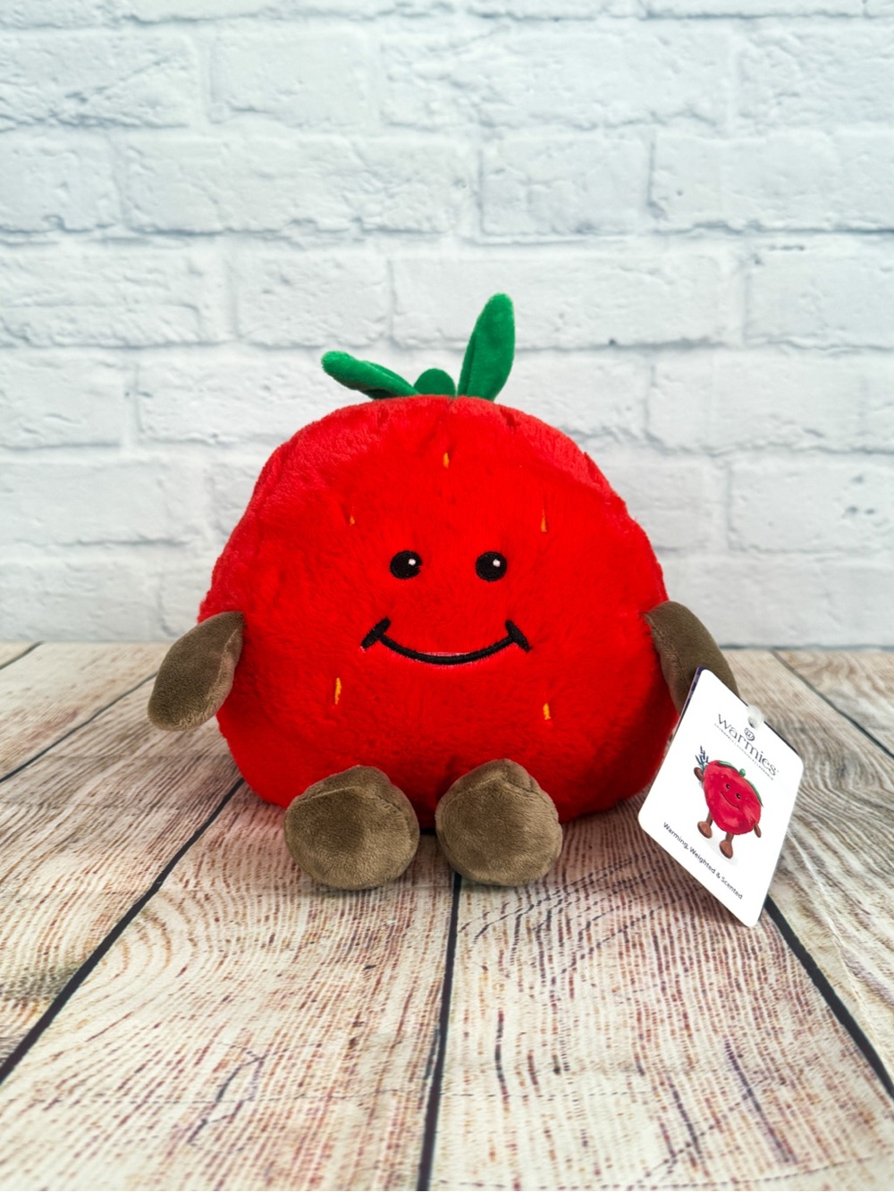 New Warmies Strawberry Plushie Microwaveable Lavender Weighted